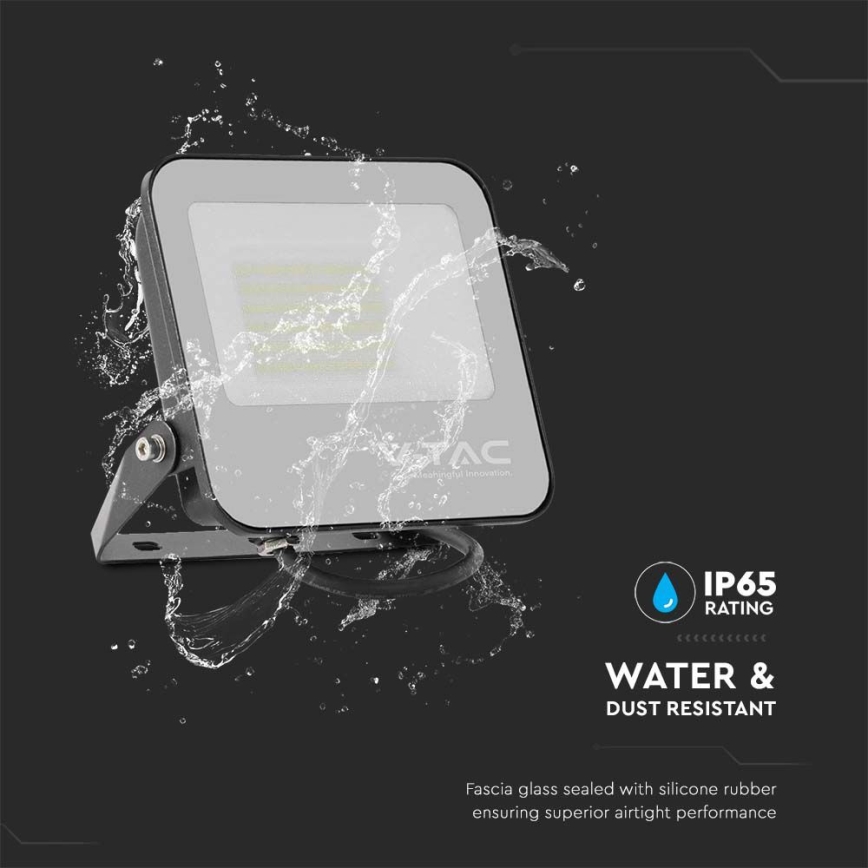 LED reflektor sa SAMSUNG čipom LED/50W/230V 6500K IP65 crne boje