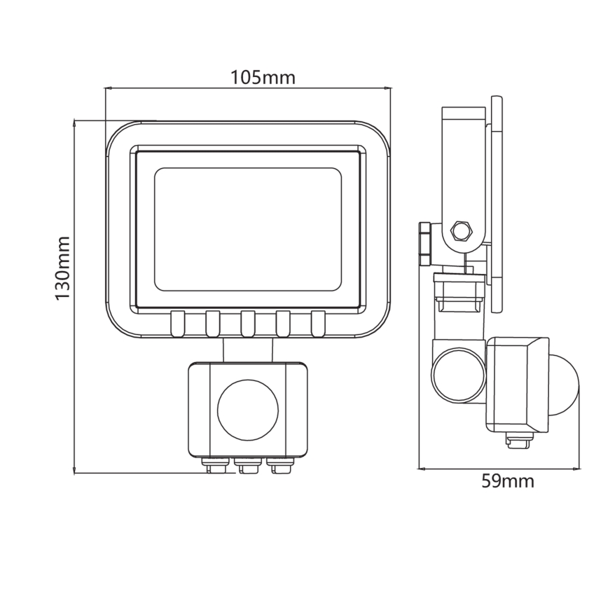 LED reflektor sa senzorom LED/10W/230V IP65