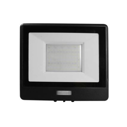 LED reflektor sa senzorom LED/50W/230V 6500K IP65 crni