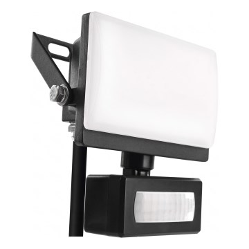 LED reflektor sa senzorom pokreta i sumraka TAMBO EVO LED/10W/230V 4000K IP44 crna