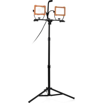 LED reflektor sa stalkom, 2x LED/30W/230V, 4000K, IP65, narandžast/crn