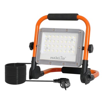 LED reflektor sa stalkom, 50 W, 230 V, 5000 K, IP65, narandžaste boje
