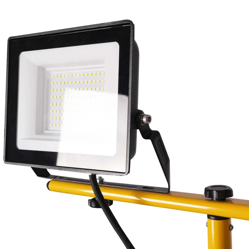 LED reflektor sa stativom 2xLED/50W/230V 6500K IP65 žute boje