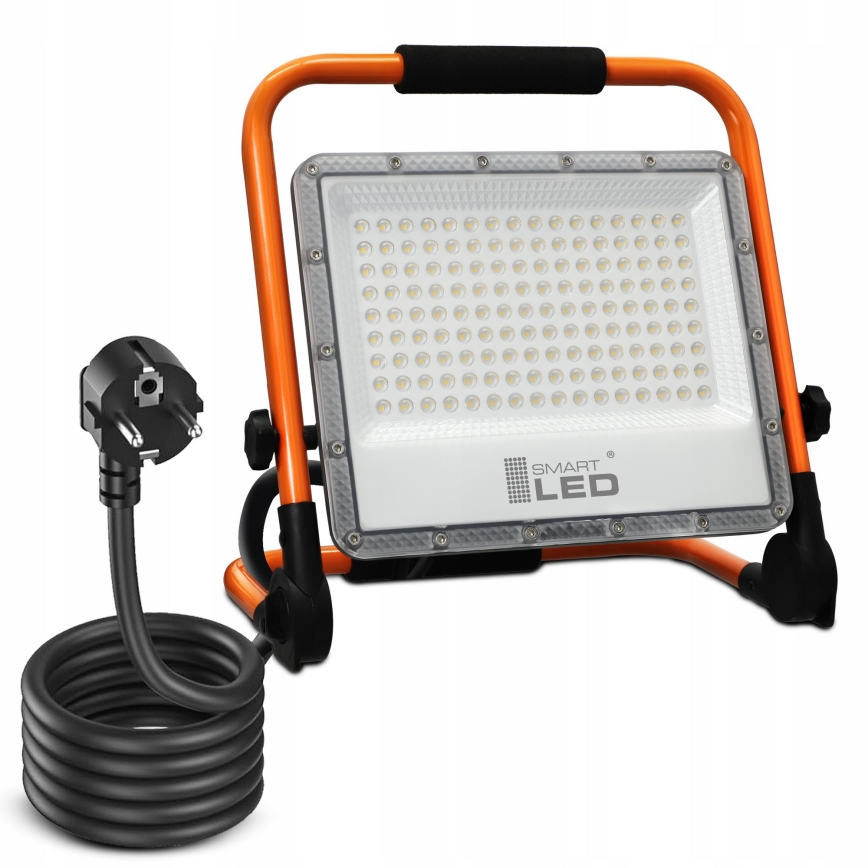 LED reflektor sa stativom LED/100W/230V 4500K IP65 narandžaste boje
