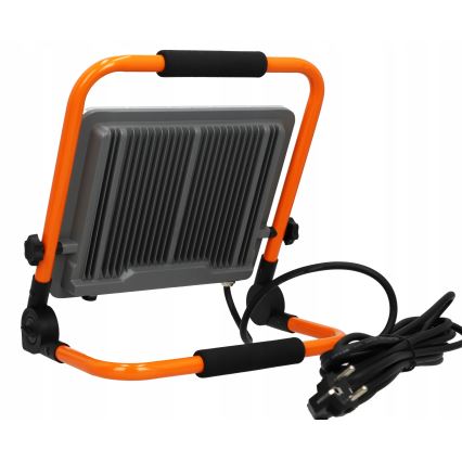 LED reflektor sa stativom LED/100W/230V 4500K IP65 narandžaste boje