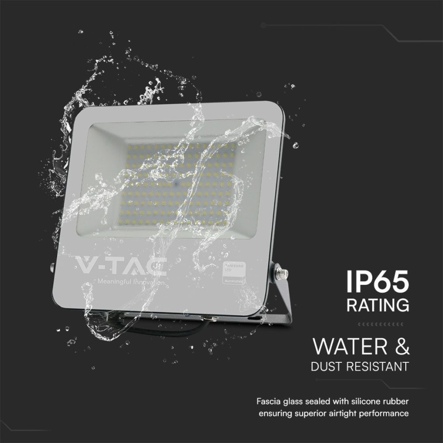 LED reflektor SAMSUNG CHIP LED/100W/230V 6400K IP65 crna