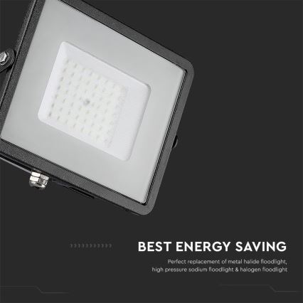 LED reflektor SAMSUNG čip, 50W, 230V, 6500K, IP65, crni