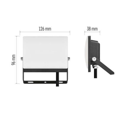 LED reflektor TAMBO EVO LED/20W/230V 4000K IP65 crna