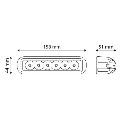 LED reflektor za automobil EPISTAR LED/18W/10-30V IP67 6000K