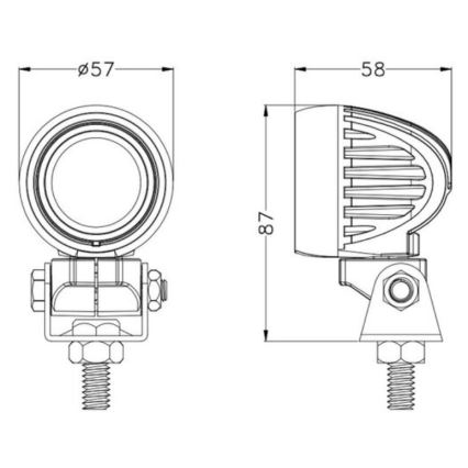 LED reflektor za automobil OSRAM LED/10W/10-30V IP68 5700K