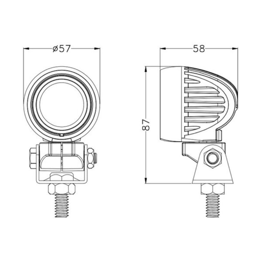 LED reflektor za automobil OSRAM LED/10W/10-30V IP68 5700K