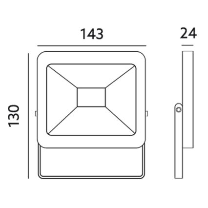 LED reflektor za spoljašnju upotrebu LED/20W/230V 6500K IP65