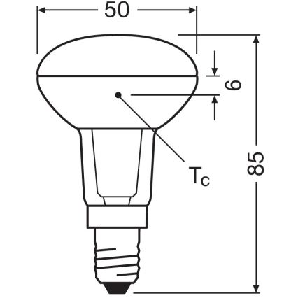 LED reflektorska sijalica E14/4,3W/230V 2700K