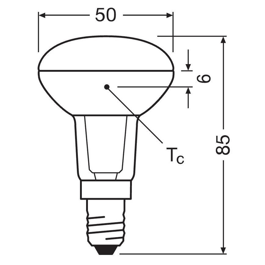 LED reflektorska sijalica E14/4,3W/230V 2700K
