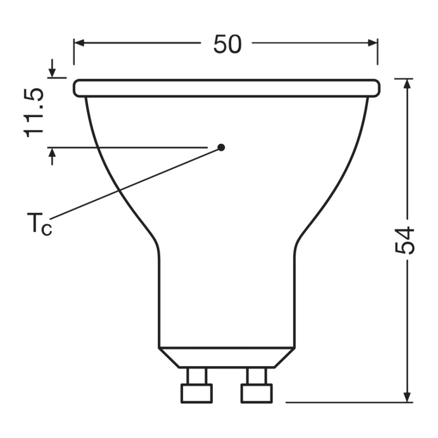 LED reflektorska sijalica PAR16 GU10/6,9W/230V 2700K 120° - Ledvance