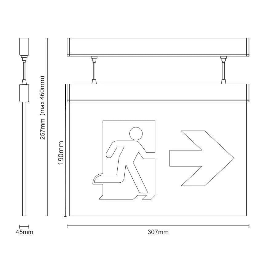 LED rezervna svetiljka LED/4W/230V 6000K 1000 mAh
