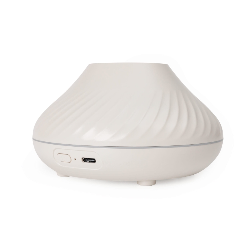 LED RGB aroma difuzor sa imitacijom plamena LED/6,5W/5V 130ml bela