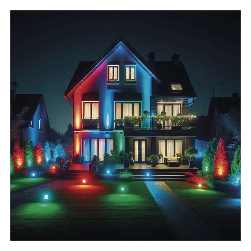 LED RGB+CCT prigušiva reflektor GoSmart LED/20W/230V 3000-6500K IP65 Wi-Fi Tuya