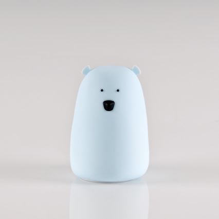 LED RGB Dečija dodirna lampica BEAR LED/0,8W/5V plava
