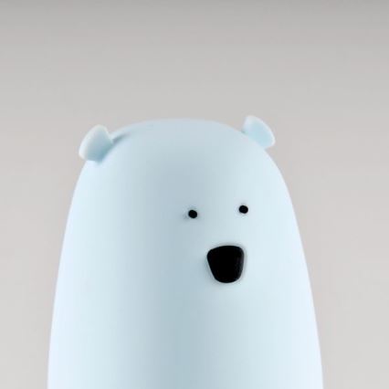 LED RGB Dečija dodirna lampica BEAR LED/0,8W/5V plava