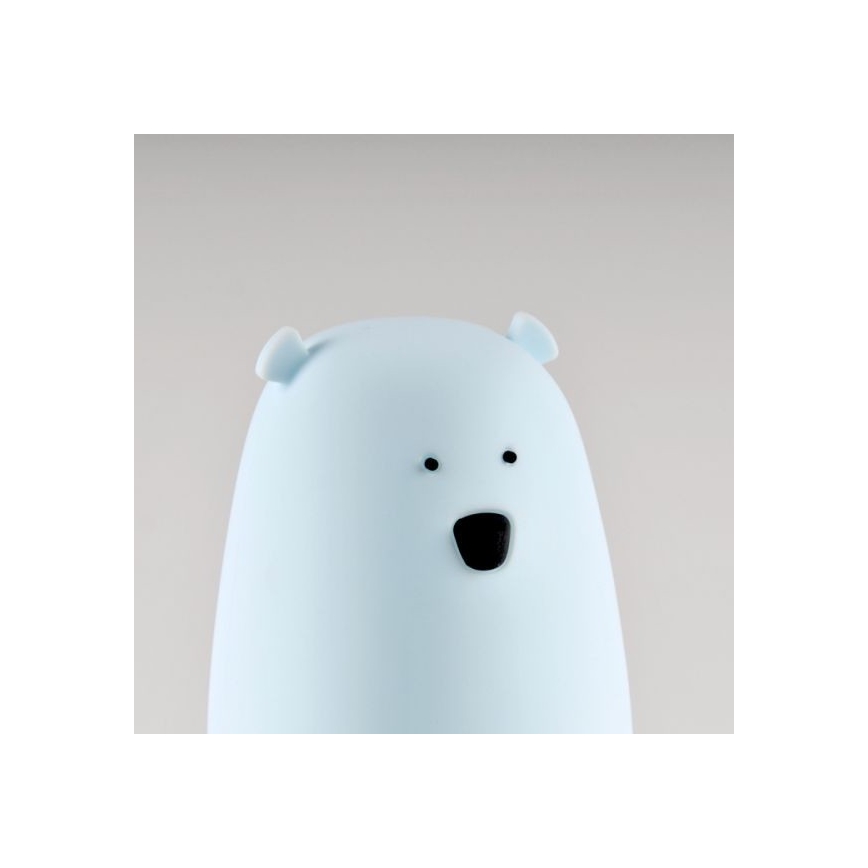 LED RGB Dečija dodirna lampica BEAR LED/0,8W/5V plava