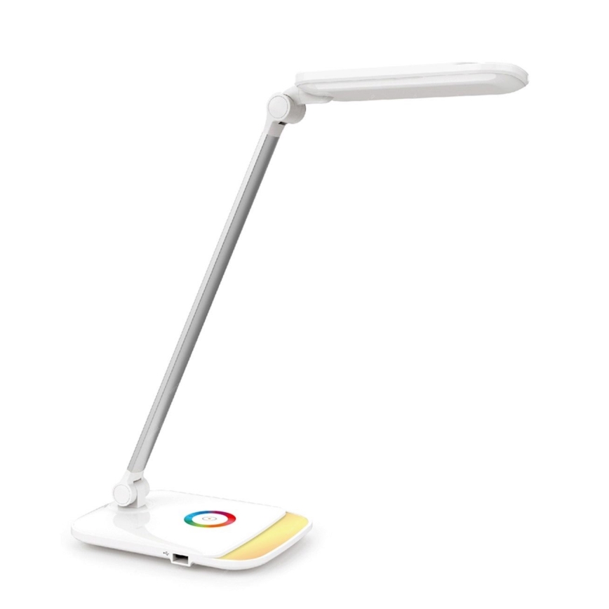 LED RGB dodirna prigušiva stona lampa LED/18W/230V + USB