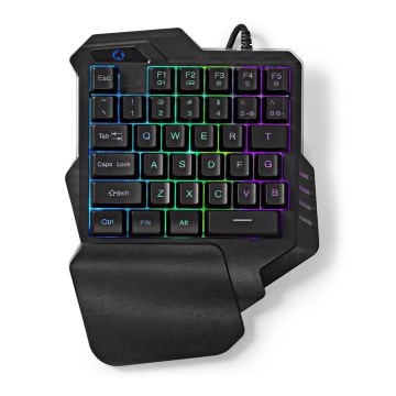 LED RGB jednoručna gejmerska tastatura 5V