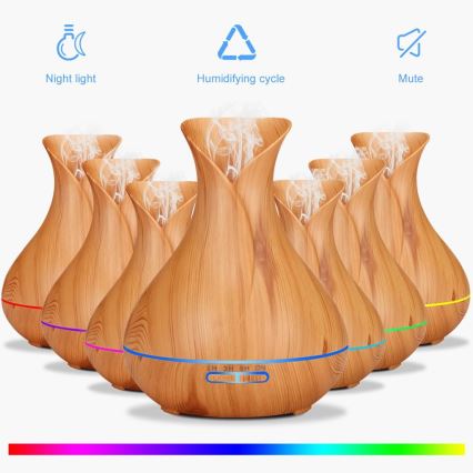 LED RGB ovlaživač i jonizator vazduha 400 ml
