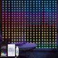 LED RGB prigušiva božićna zavesa WIZARD 400xLED/USB 2x2m + daljinski upravljač