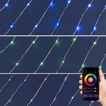 LED RGB prigušiva lanac 200xLED/29 funkcija 20,4m