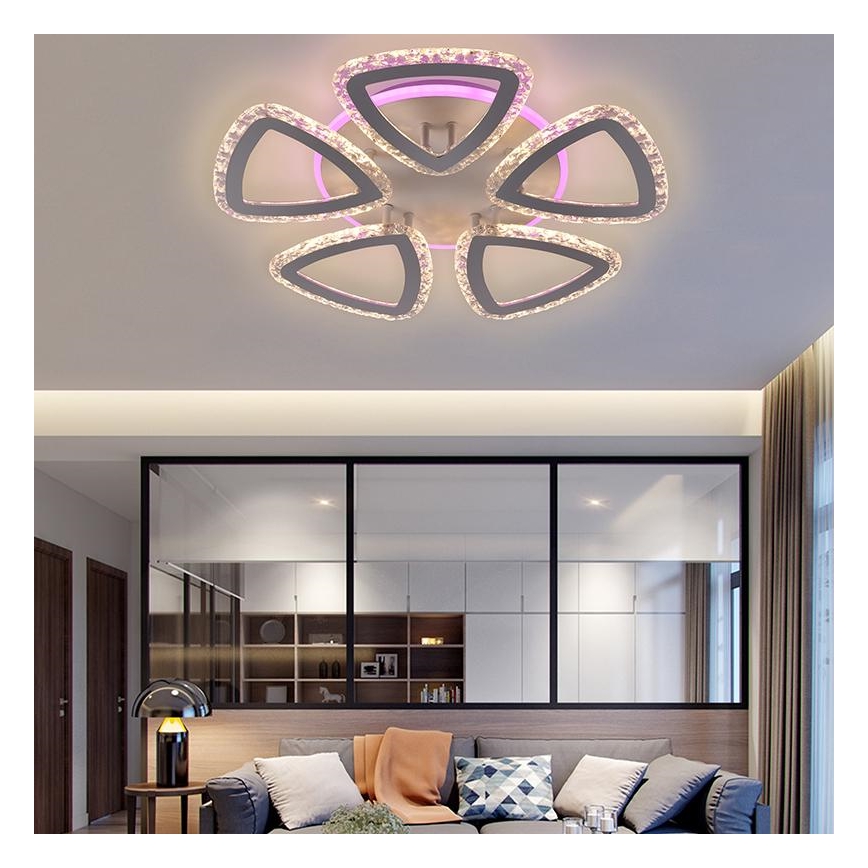 LED RGB prigušiva plafonski luster LED/70W/230V 3000-6500K + daljinski upravljač