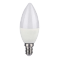 LED RGB prigušiva sijalica E14/4,8W/230V 4000K + daljinski upravljač