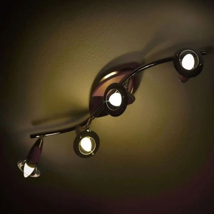 LED RGB prigušiva sijalica E14/4,8W/230V 4000K + daljinski upravljač