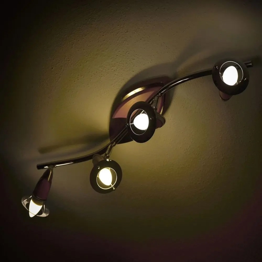 LED RGB prigušiva sijalica E14/4,8W/230V 4000K + daljinski upravljač