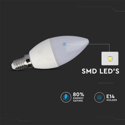 LED RGB prigušiva sijalica E14/4,8W/230V 4000K + daljinski upravljač