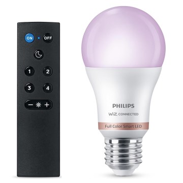 LED RGB prigušiva sijalica Philips SMART A60 E27/8,5W/230V 2200-6500K + daljinski upravljač