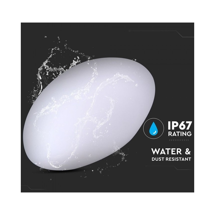 LED RGB prigušiva spoljna svetiljka LED/1W/5V 28cm IP67 1000 mAh + daljinski upravljač