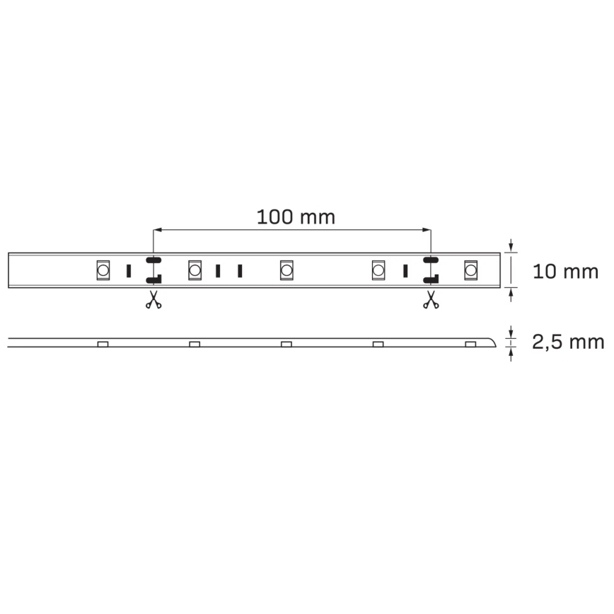 LED RGB prigušiva spoljašnja traka 5m LED/14W/12V IP65 + daljinski upravljač