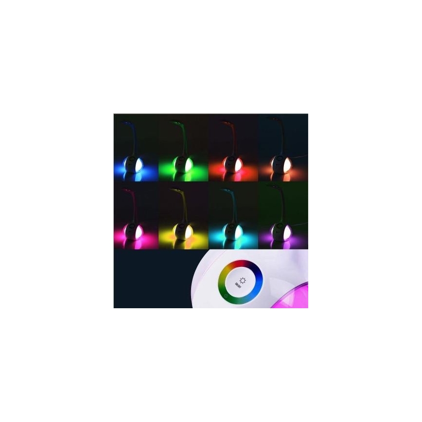 LED RGB prigušiva stona lampa LED/7W/230V ružičasta