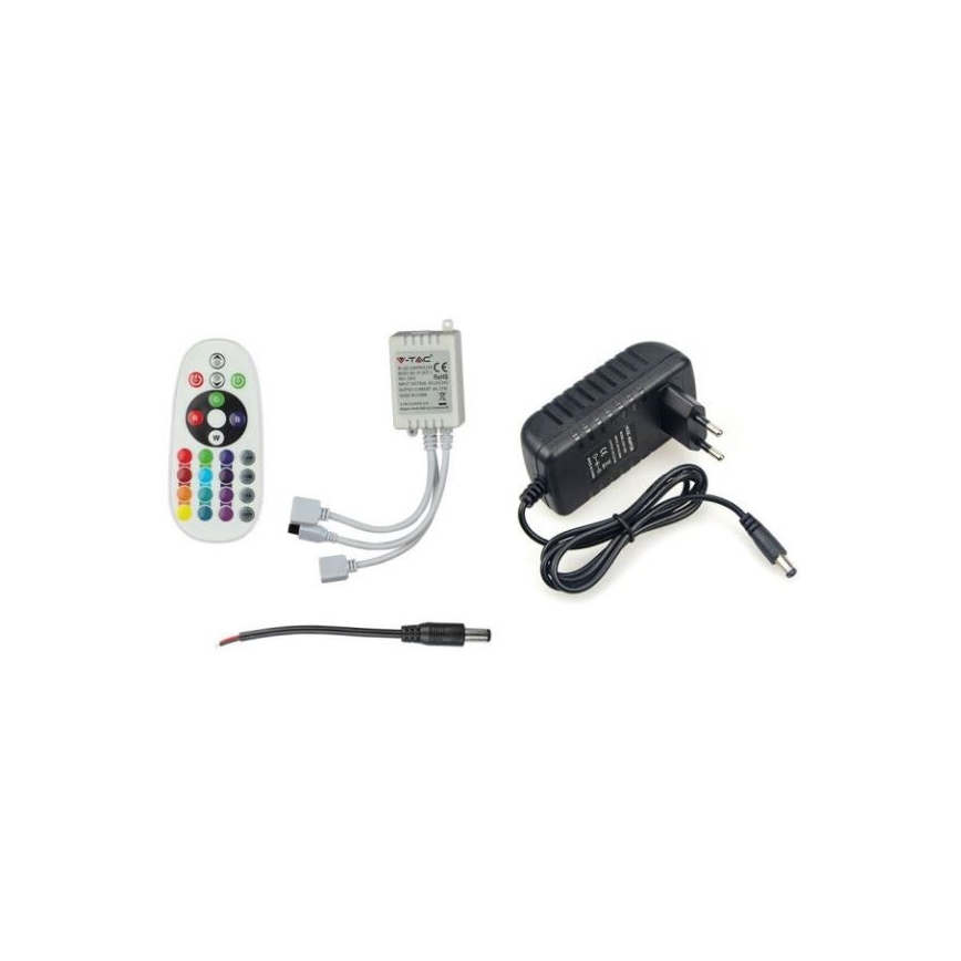 LED RGB prigušiva traka 2x5m LED/4,8W/230V + daljinski upravljač