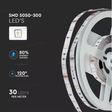 LED RGB prigušiva traka 2x5m LED/4,8W/230V + daljinski upravljač