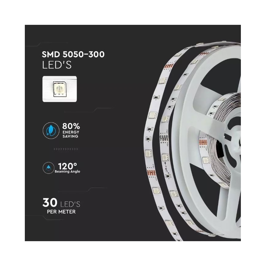 LED RGB prigušiva traka 2x5m LED/4,8W/230V + daljinski upravljač