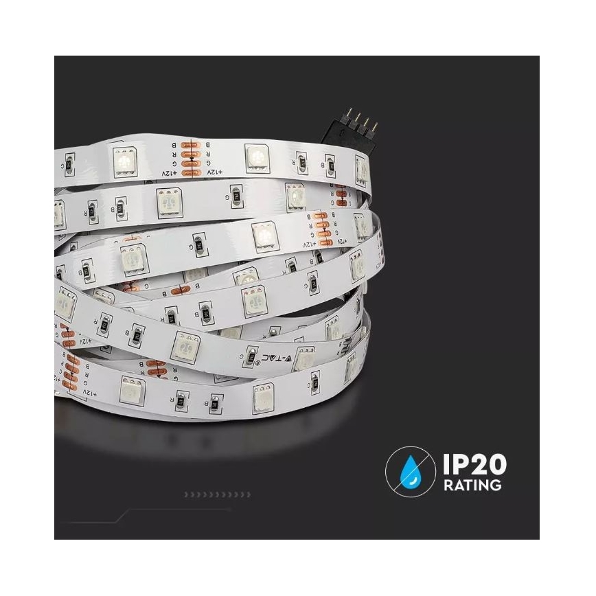 LED RGB prigušiva traka 2x5m LED/4,8W/230V + daljinski upravljač