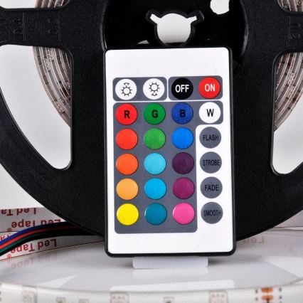 LED RGB prigušiva traka 5m LED/18W/12V IP20 + daljinski upravljač