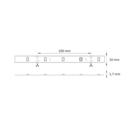 LED RGB prigušiva traka 5m LED/18W/12V IP20 + daljinski upravljač