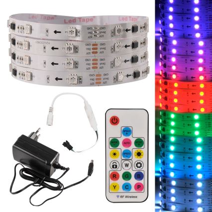 LED RGB prigušiva traka MAGIC 2 m LED/12W/230V + daljinski upravljač