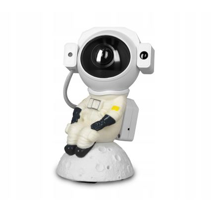 LED RGB projektor 3 u 1 LED/5 W/5 V 3000/4000/6000 K Astronaut + daljinski upravljač