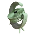 LED RGB punjiv stoni ventilator 5W/5V 1200 mAh zeleni