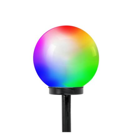 LED RGB solarna lampa SPHERE, LED/1,2 V, IP44, 200 mAh, prečnik 20 cm