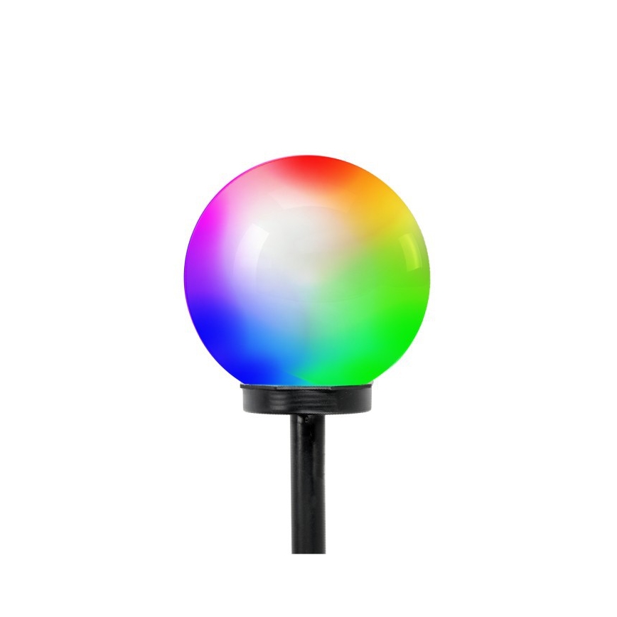 LED RGB solarna lampa SPHERE, LED/1,2 V, IP44, 200 mAh, prečnik 20 cm
